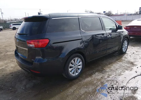 2017 Kia Sedona Ex из США, поврежденный, VIN KNDMC5C14H6256340